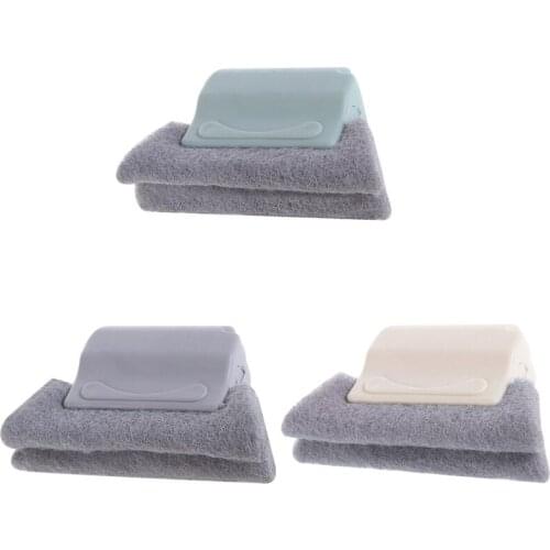 Window Cleaning Brush Window Groove Cleaning Cloth Windows Slot Cleaner Brush For Glass Door Floor Gap Household Cleaning Tool