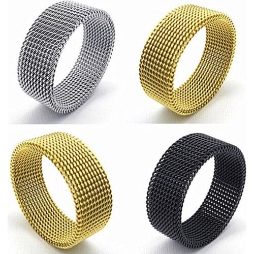 Wholesale 20pcs mix styles mens womens stainless steel fashion jewelry rings brand new black gold silver colors