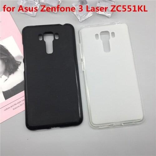 Original TPU Phone Case Covers for Asus Zenfone 3 Laser ZC551KL Matte Soft Silicone Back Cover Cases Capa Funda Para