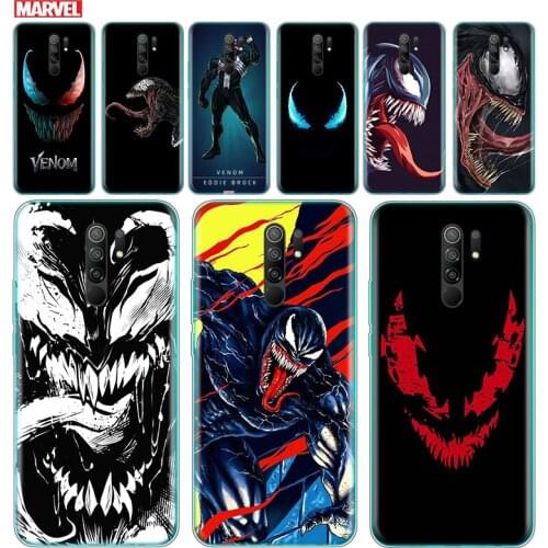 Transparent Cover Marvel Venom Dark Hero For Xiaomi Redmi K40 K30i K30T K30S K30 K20 10X GO S2 Y2 Pro Ultra Phone Case