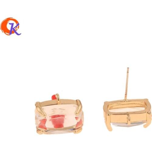 Cordial Design 30Pcs 14*16MM Jewelry Accessories/Hand Made/DIY Jewelry Making/Earring Findings/Soft Pin/Crystal Earrings Stud