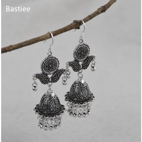 Bastiee Earrings For Women Geometric Silver 925 Jewelry Vintage Jade Korean Earrings Golden Plated Sterling Silver