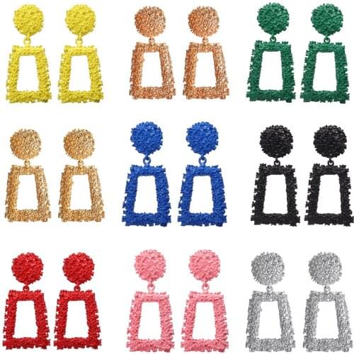 Boucle Oreille Femme Jewelry Earrings for Women Vintage Colorful Fashion Geometry Statement Tassel Earrings Aretes De Mujer