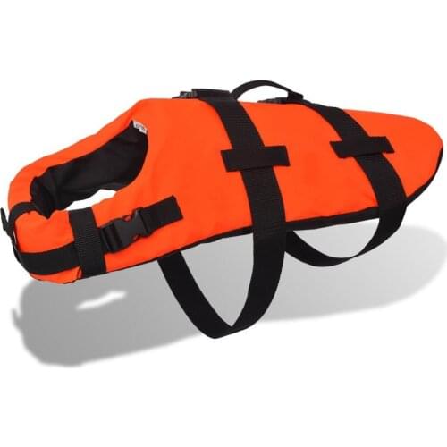 Dog Rescue Vest S Orange dog learning swiming suit