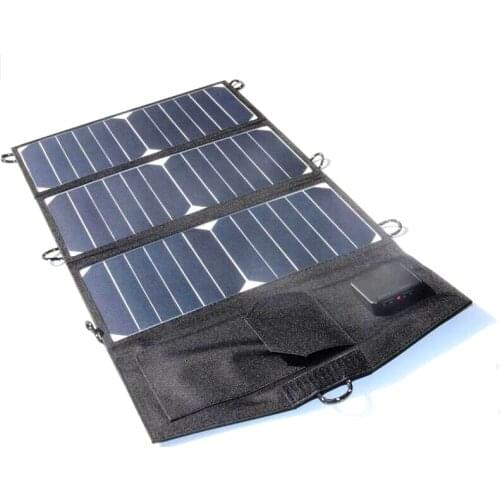 Sunpower 21W Solar Panel Charger For iPhone/Mobile Power Bank Foldable Universal Outdoor Dual USB High Quality Free Shipping