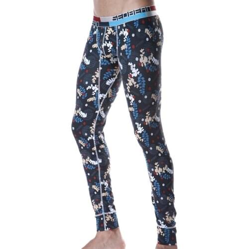 Thermal Long Johns Men Leggins Priented Camouflage Cotton Warm Long Underwear Thermal Pants Fashion Sexy Leggings Hombre Winter