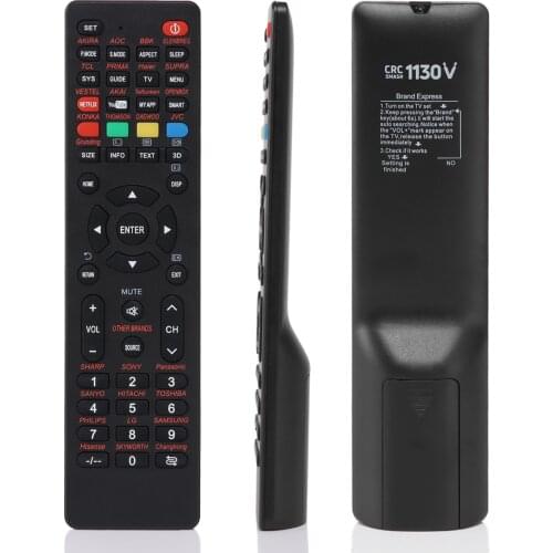 All-in-One Universal TV Remote Control Replacement for Sharp Sony Panasonic Sanyo Hitachi Toshiba Bbk Supra Akai Fusion Smart TV