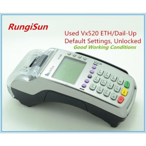 Verifone Used Vx520 ETH/Dail-Up Pos Terminals for Credit Card
