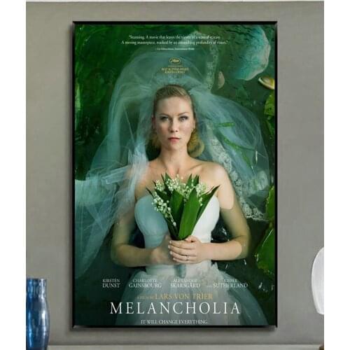 W271 Melancholia 2011 Movie Kirsten Dunst Trend Beautiful Fashion Silk Fabric Wall Poster Art Decor Sticker Bright