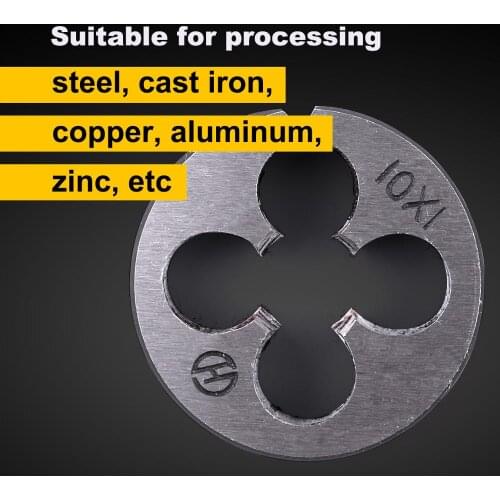 1PCS M10*1.0 Metric Threading Die Alloy Tool Alloy Steel Lathe Model Engineer Screw Right Thread Mold Machining Tool