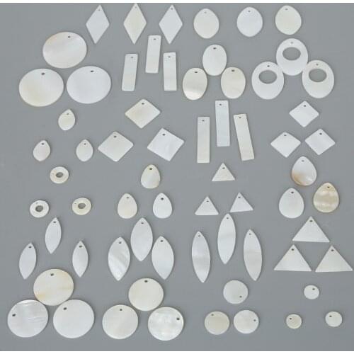 10-20pcs Mix Natural Pearl Shell Pendant Charms For DIY Earring Necklace Bracelet Jewelry Findings Making Handmade Accessories