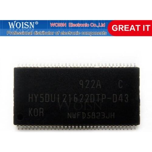 2pcs/lot HY5DU121622CTP-D43 HY5DU121622CTP HY5DU121622DTP-D43 HY5DU121622DTP TSOP-66 new original In Stock