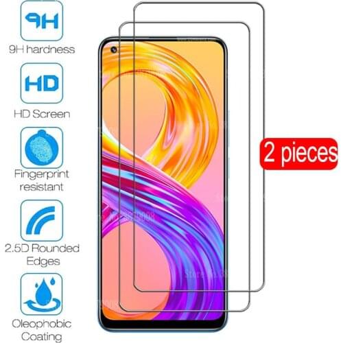 2PCS Protective Glass for Realme 8 pro Screen Protector For Realme 8 pro realmi 8pro realme8 Global Version Tempered glas Cover
