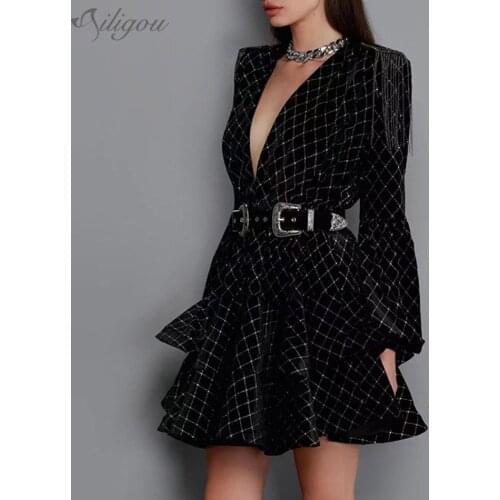 Модные платья в клетку Ailigou China At AliExpress