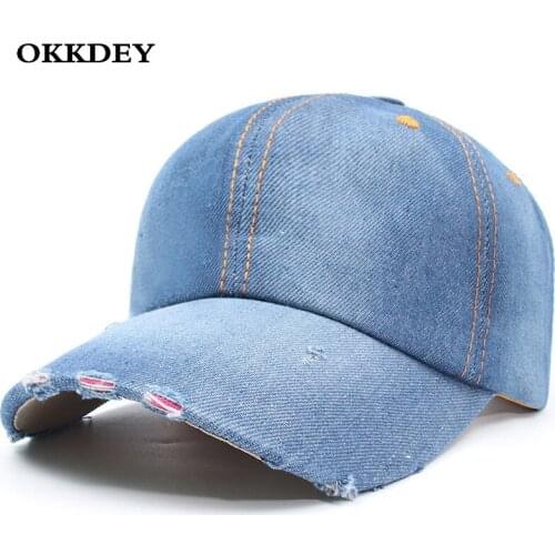 Spring And Summer Baseball Cap Unisex Washed Denim Hip Hop Snapback Caps Women Street Sunhat Men Fashion Outdoor Sport Dad Hats