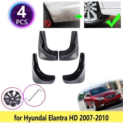 4 PCS Mudguards Mudflaps Fender Mud Guards Splash Mud Flaps Cladding Car Accessories for Hyundai Elantra HD 2007 2008 2009 2010