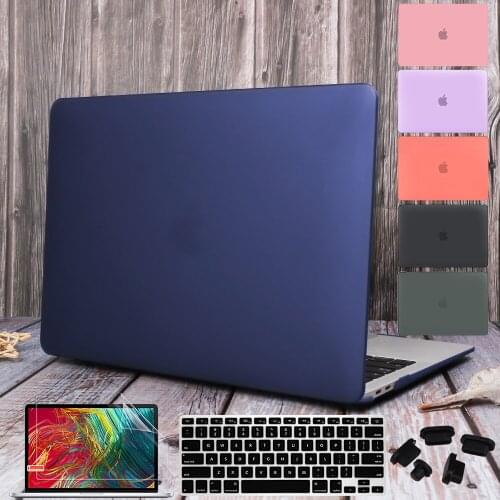 For MacBook Air 13.3 13 inch Case A1369 A1466 2010-2017 Version Matte Plastic Hard Shell Cover Keyboard Skin Screen Protector