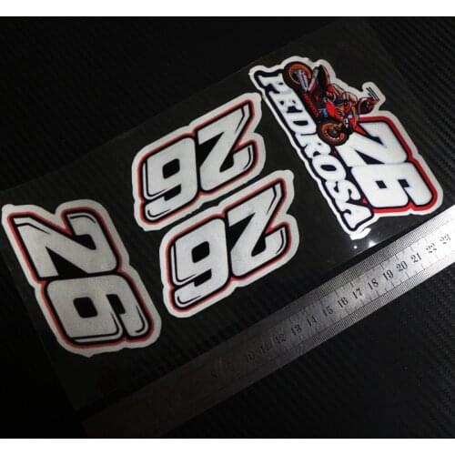 Dani pedrosa NO26 Warrior Knight Raceing 4pcs Reflective stickers decals