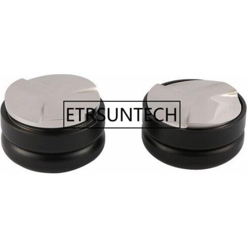 58mm Espresso Coffee Distributor Tool Macaron Coffee Leveler Tamper with Three Angled Slopes Non-slip Thread for Portafilter