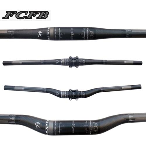 FCFB 2018 Carbon MTB Handlebar Flat Or Rise Handlebar 31.8*580/600/620/640/660/680/700/720/740/760mm matte bike parts