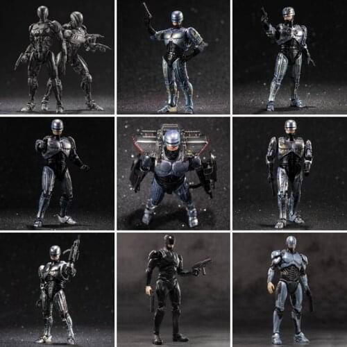 Hiya Toys 2014 Movie Black RoboCop Alex Murphy 4" Action Figure Collectible Model Toy