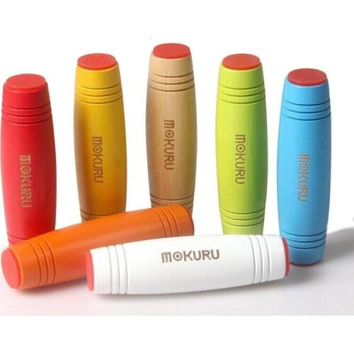 Japanese Mokuru Rollver Decompression Rod Beech Tumbler Desktop Flip Toys Desktop Fidget Stick Relieve Stress Focus Antistress