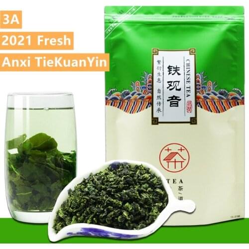 China High quality 1725 Organic TieGuanYin Tea With Orchid fragrance Chinese Tie Guan Yin Oolong Tea Green Weight 250g