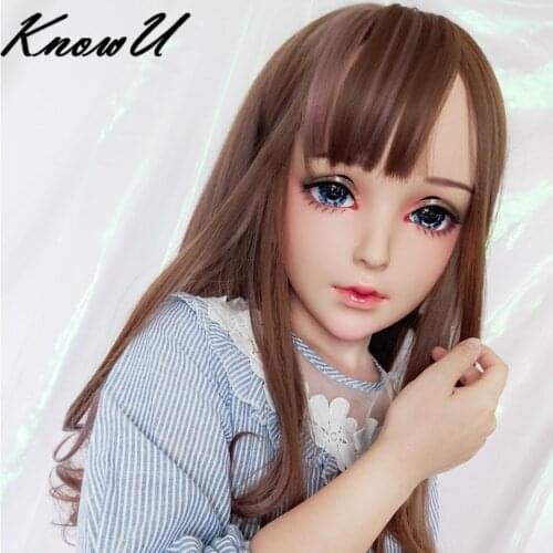 KnowU Kigurumimask Permanent Makeup Anime Crossdresser Cosplay Crossdress BJD Doll Resin Headwear