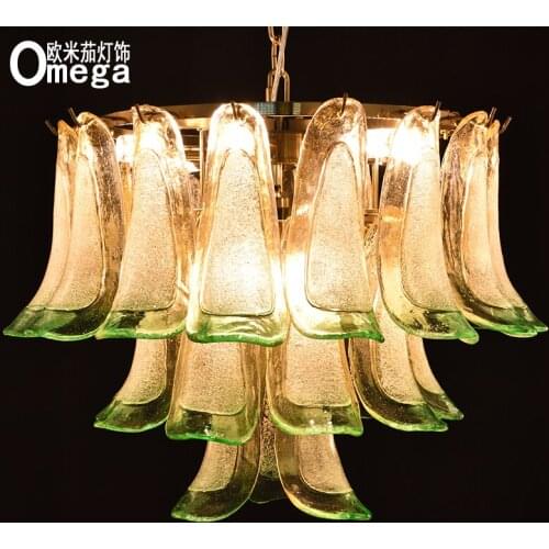 Postmodern creative light luxury glass chandelier living room dining room villa study bedroom porch chandelier exhibition