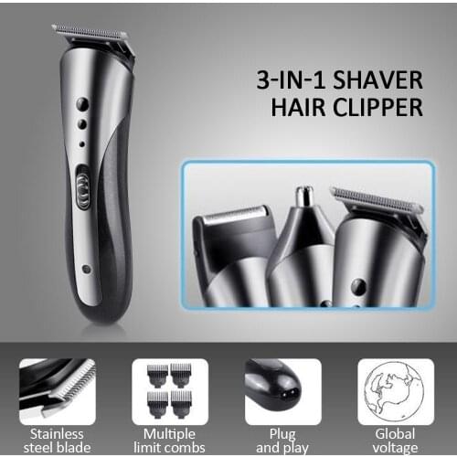 Stainless Steel Clippers Hair Trimming Hair Trimmer Razor Fashion Portable Nose Hair Trimmer Shaving