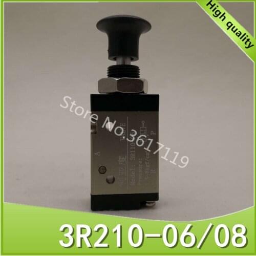 3R210-06 R1/8 3R210-08 R1/4 Two-position three-way mechanical manual air valve Hand-operated valve push-pull air valve