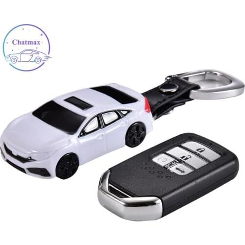 Car Model Auto Key Case for Honda Accord Jade Civic CR-V Vezel XR-V ABS Key Holder Creativity Keychain No Blocking Signal
