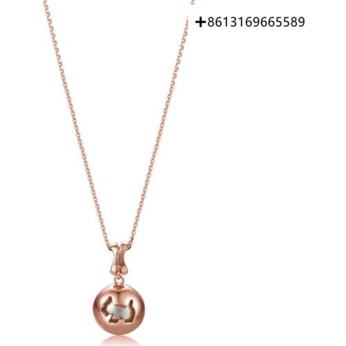 Fashionable 925 silver hollow-out condole pendant female acts the role of simple temperament necklace female new trend