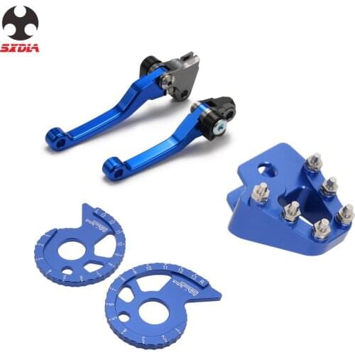 Motorcycle CNC brake clutch lever and Rear Brake Pedal Step Tip Chain Adjuster For YAMAHA TTR250 1999 2000 2001 2002 2003-2006