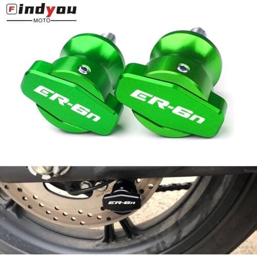 Motorcycle CNC Swingarm Spools Stand Screws Slider 10mm For Kawasaki ER6N ER-6N 2006-2016 er6F 2014 2015 M10