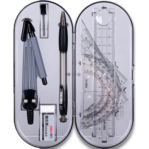 Student Stationery Painting Set Round Rule Triangular Rule Angle Measuring Rule Student Drawing Set