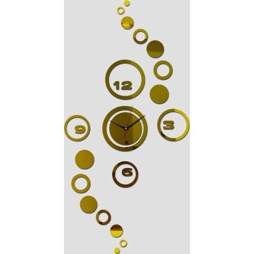 New 3d Sticker Wall Stickers Home Decor Modern Acrylic Mirror Sticke Still Life Poster Rhinoceros Beetle Diy Wall Clock