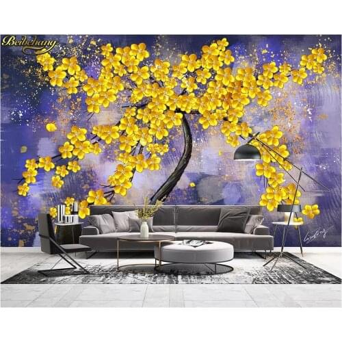 Beibehang HD Custom size wallpaper 3d stereoscopic Scenic promenade murals TV backdrop living room bedroom papel de parede
