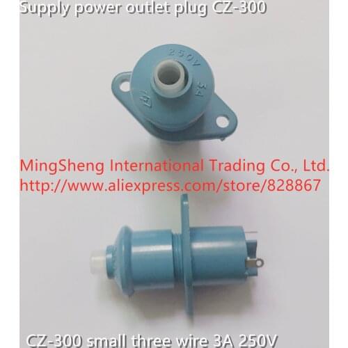 Original new 100% supply power outlet plug CZ-300 small three wire 3A 250V