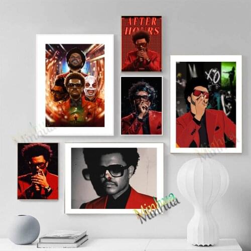 The weekend Poster Smokes Wall Art Canvas Modern Pop Singer Fashion Prints Painting Pictures For Living Room Home Decor Gift