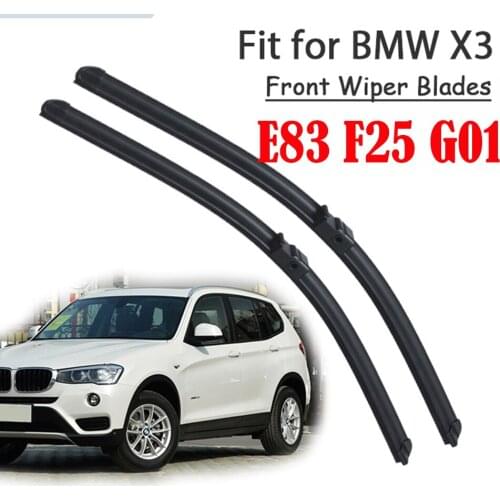 2pcs/set Car Rubber Front Windshield Cleaning Wiper Blade For BMW X3 G01 2018-2020 F25 2011-2017 E83 2006-2010 Series