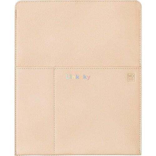 Midori MD Sheepskin storage bag, cover pen bag ,storage bag, pure color notebook protective cover, A5