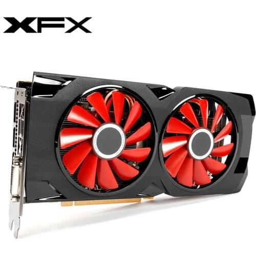 XFX RX 570 4GB Video Screen Cards GPU AMD Radeon RX570 4GB Graphics Cards PUBG Computer Game Map HDMI PCI-E X16 Not Mining RX580