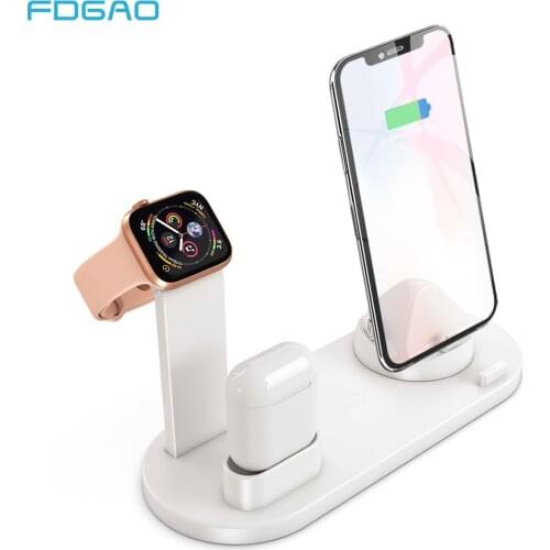 3 in 1 Charging Dock For iPhone 11 XR XS Max 8 7 Plus Apple Watch Airpods pro USB Charger Holder Stand Type-C Charging Station