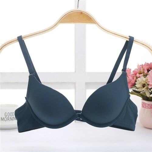 Double size breathable sexy bralette gather breast super push up brassiere lingerie deep u bra for women