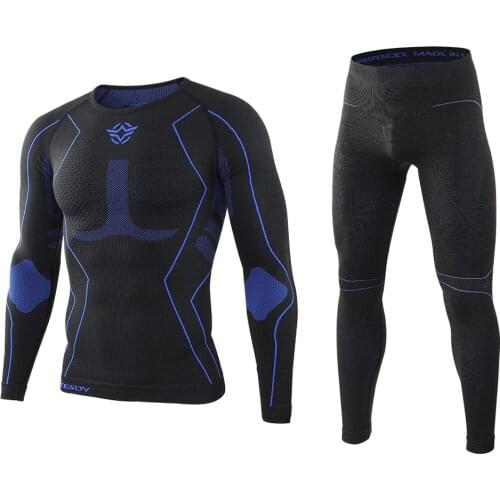 Winter Top Quality Seamless Tactical Thermal Underwear Sets Men Fleece Sweat Quick Drying Sports Training Male Thermo Underwear