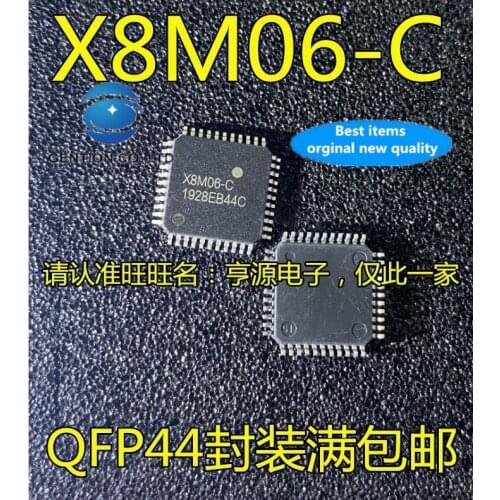 10PCS X8M06 X8M06-C QFP44 foot micro controller in stock 100% new and original