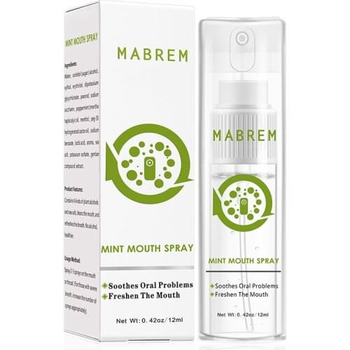 12ml Breath Freshener Mouth Spray Oral Spray Fresh Breath Remove Smoke Breath Treatment Small Portable Oral Care