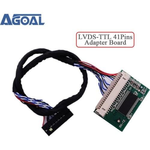 20Pins LVDS turn 41Pins TTL port standard 20pin 1ch 8bit LVDS input 41pin TTL output Adapter board Converter LM150X05 LM151X2