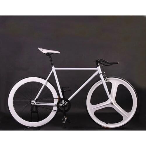 46CM 52CM Fixie Fixed Gear Bike Steel Frame Cycling Magnesium Alloy Wheel Single Speed Track Bicycle